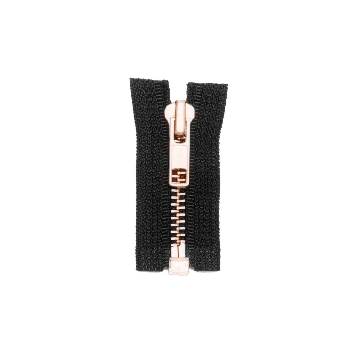 #5 Metal, Black, 22" YKK Separating Jacket Zipper with Brass Teeth