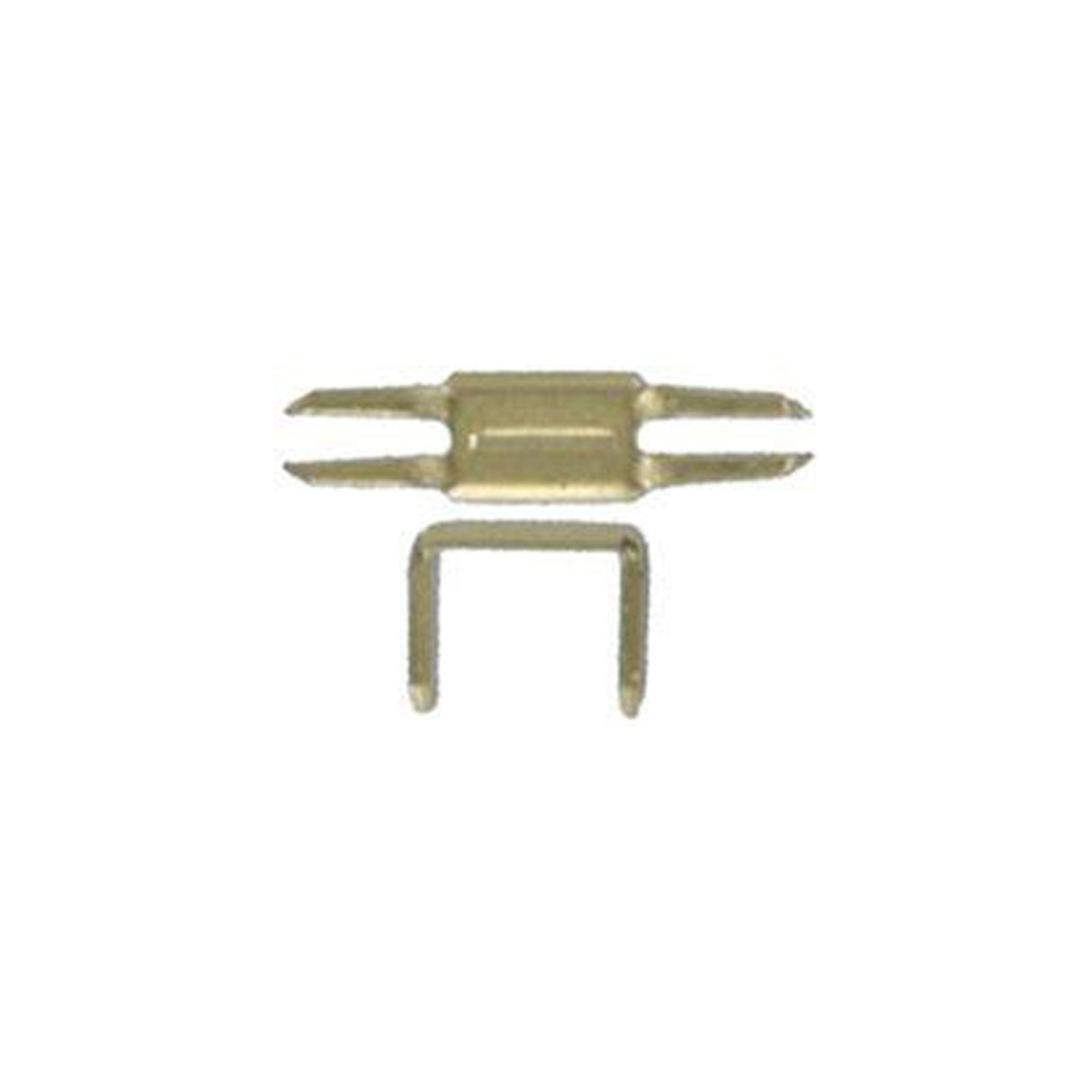 #7 Brass, YKK 4-Prong Bottom Stop, Zinc Alloy-PK10