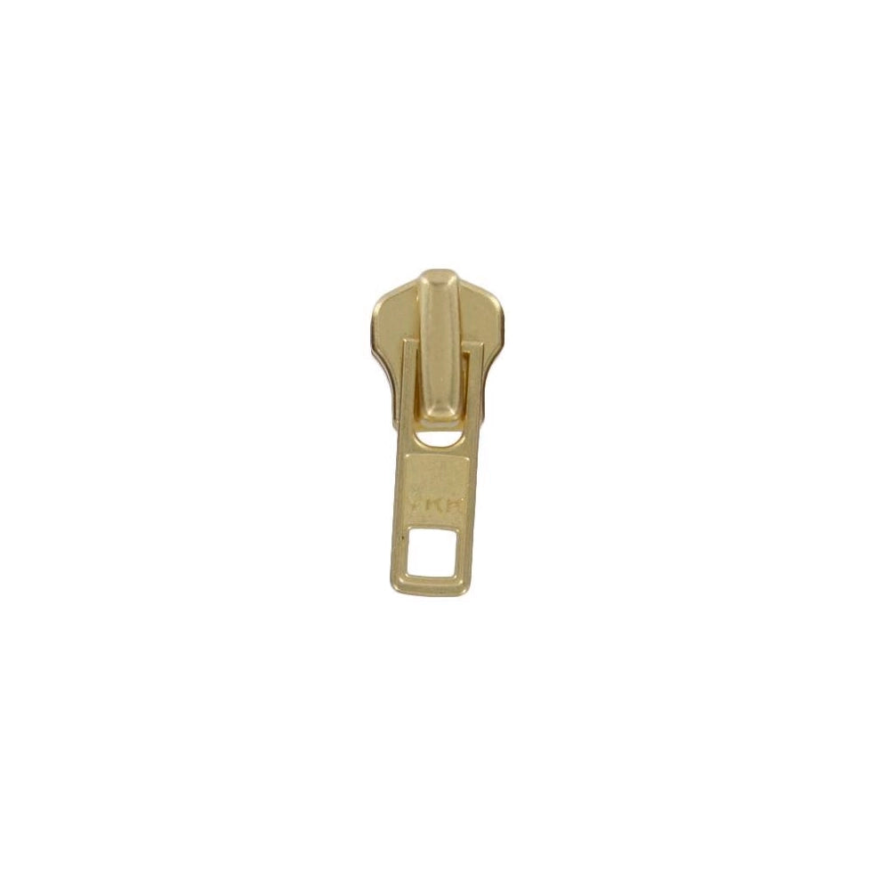 #7 Brass, Metal, YKK Auto Lock Zipper Slider, Zinc Alloy, #7M-1-BP