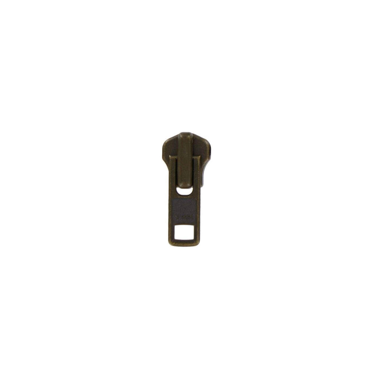 #8 Antique Brass, Metal, YKK Auto Lock Zipper Slider, Zinc Alloy, #8M-1-ANTB