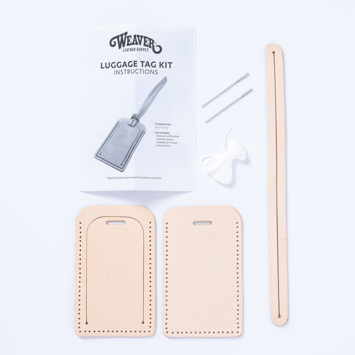 Leather Luggage Tag Kit