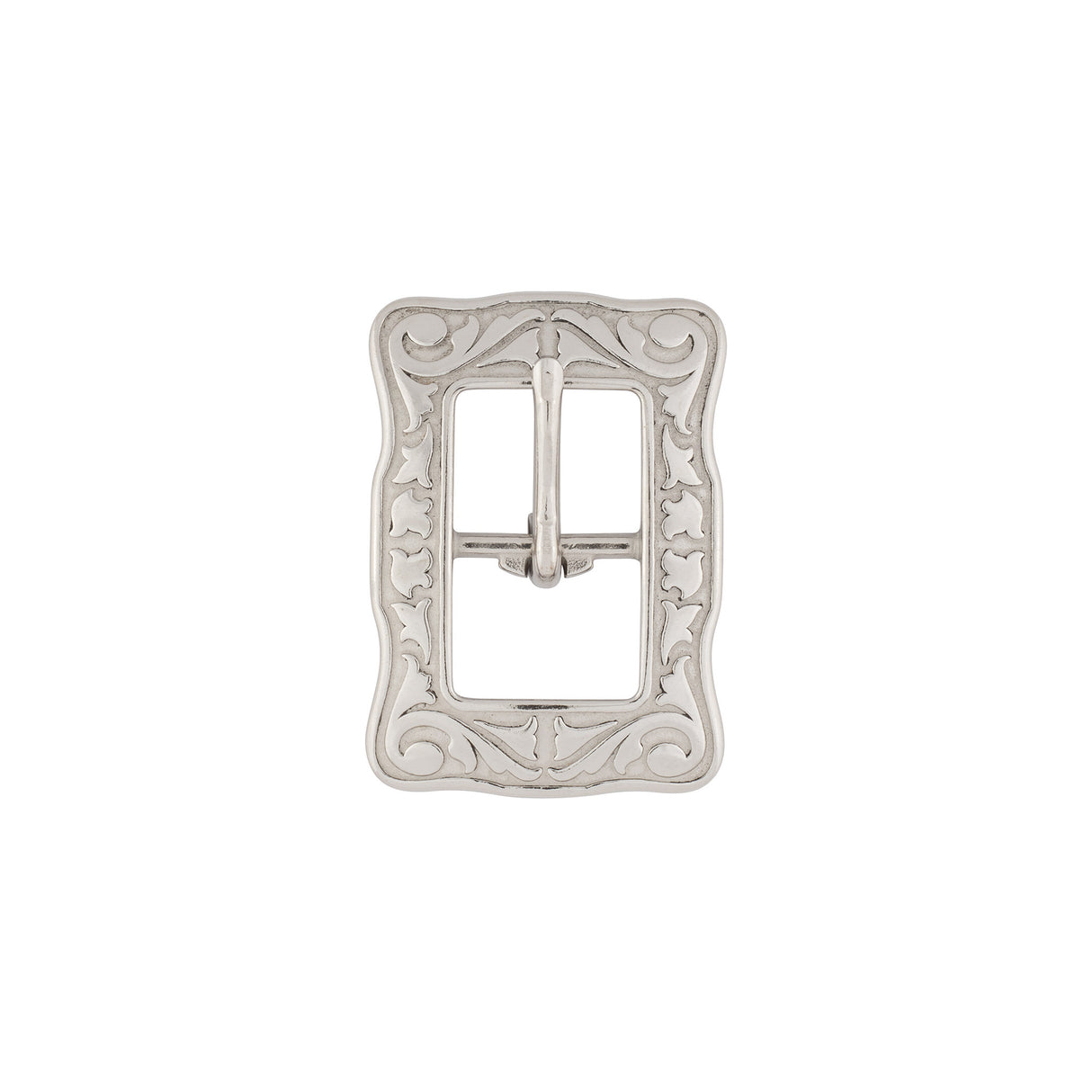 Jeremiah Watt Accented Floral Center Bar Buckle