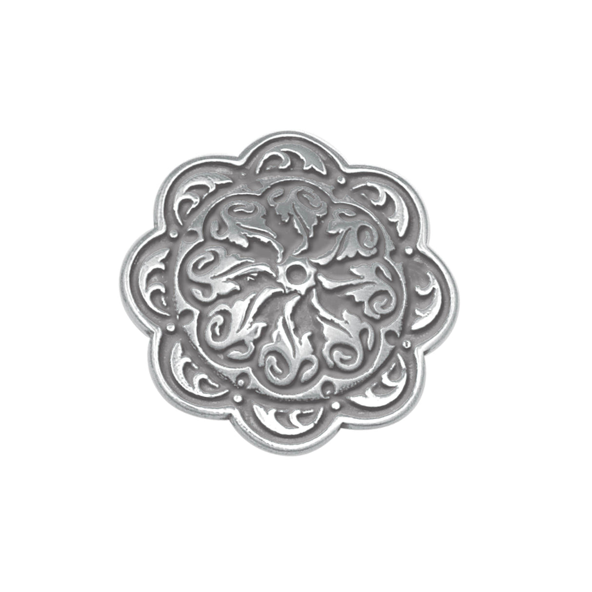 Jeremiah Watt Accented Floral Concho with 3/8" Post