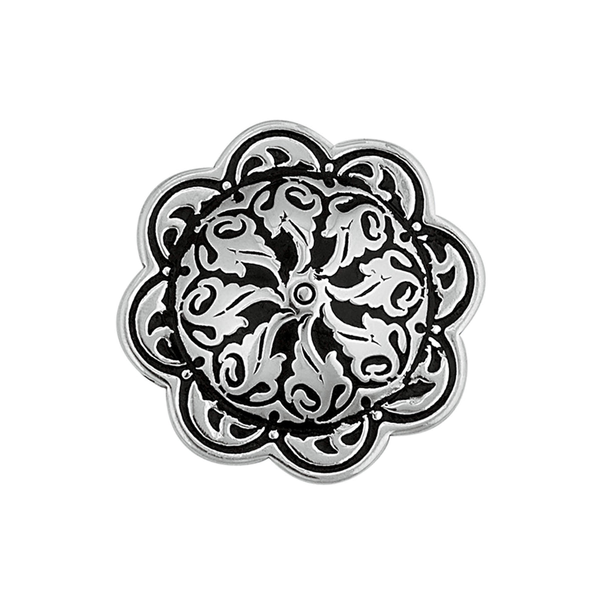 Jeremiah Watt Accented Floral Concho with 3/8" Post