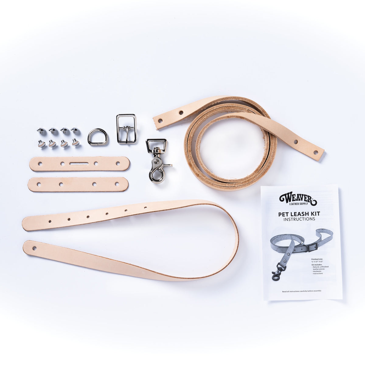 Leather Pet Leash Kit