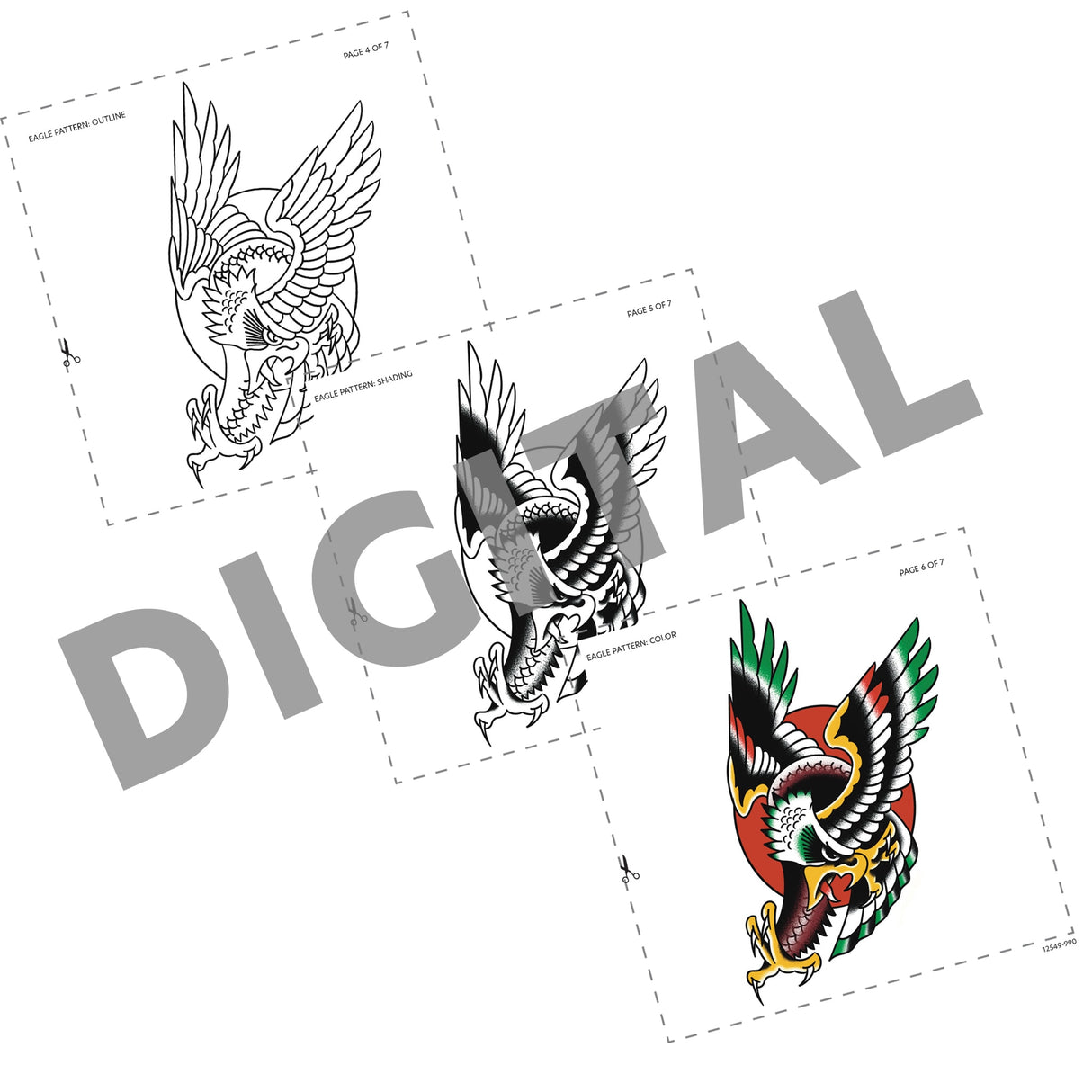 Digital Tattooling Art Patterns - Instant Download