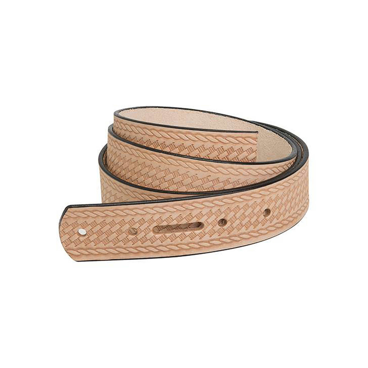 Natural Strap Embossed Belt Blank, 8/9 oz.
