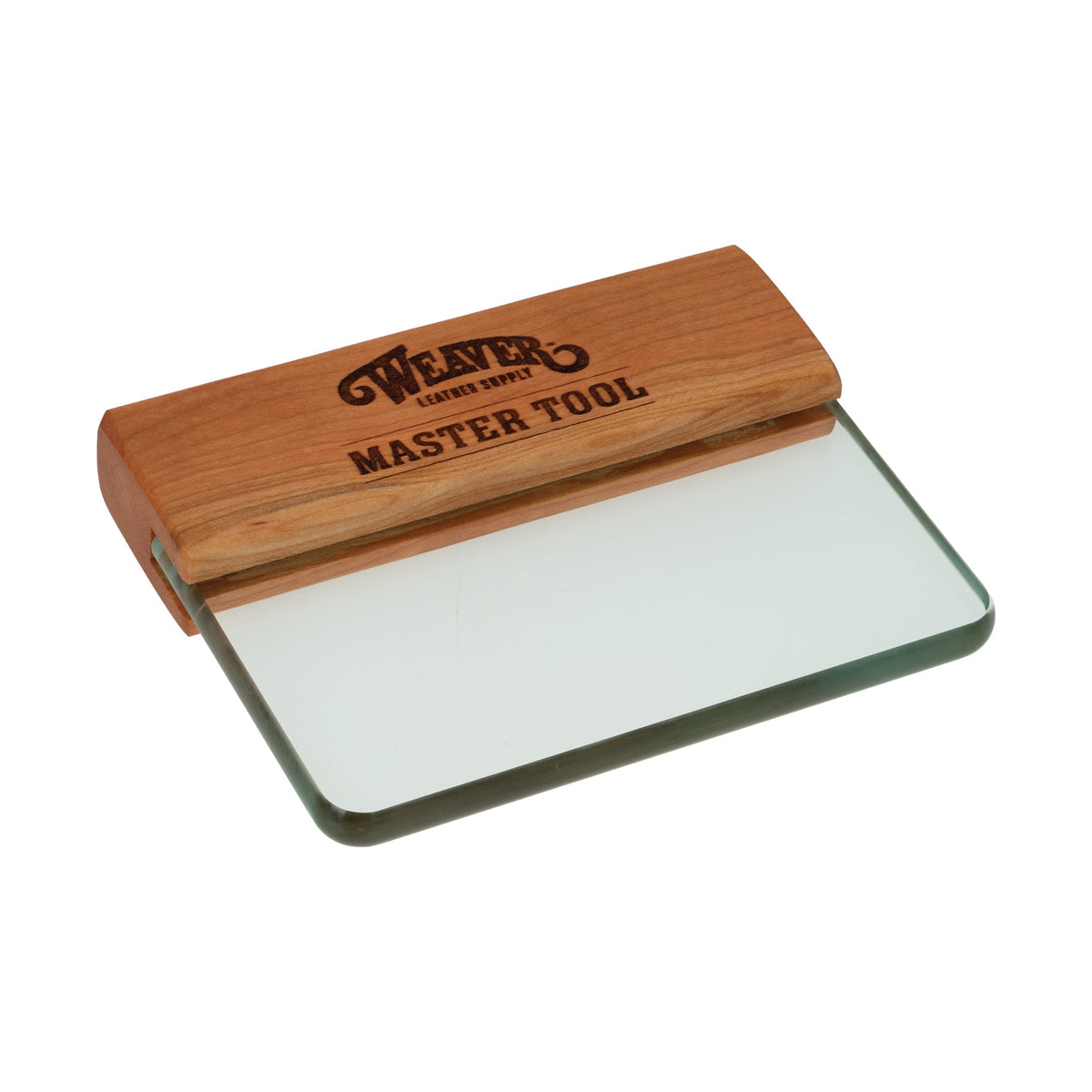 Master Tool Glass Leather Slicker with Cherry Wood Handle