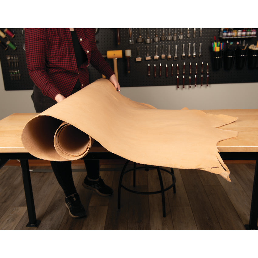 CHAHINLEATHER® Veg Tanned Natural Strap Leather, Sides