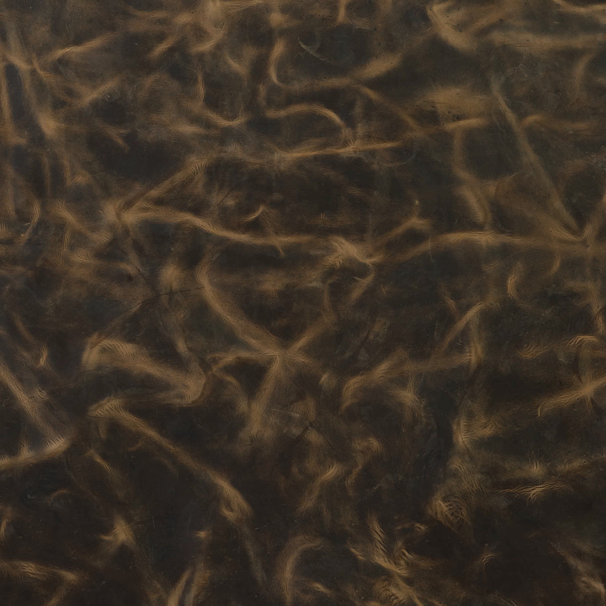 Chrome Tanned Pull-Up Leather, 5-6 oz., Brown