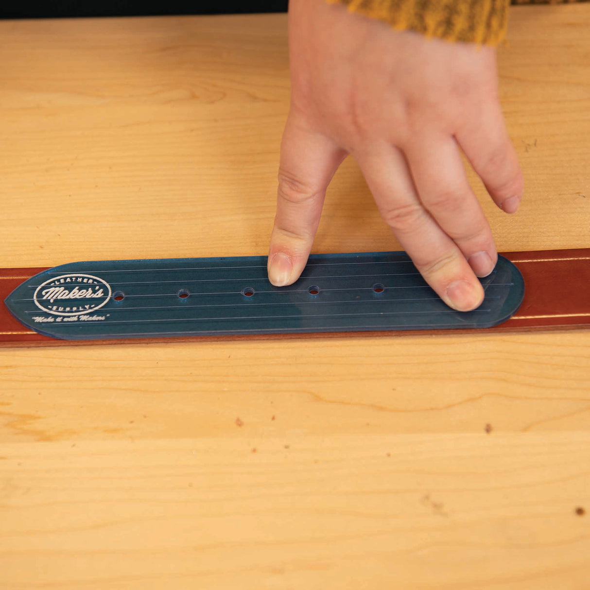 Belt End Template Set by Maker's Leather Supply