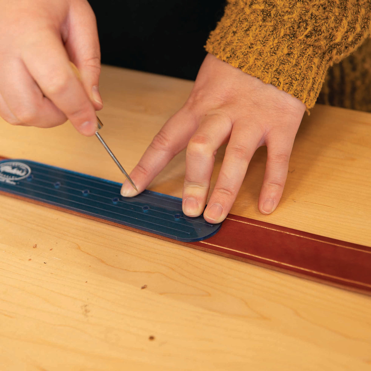 Belt End Template Set by Maker's Leather Supply