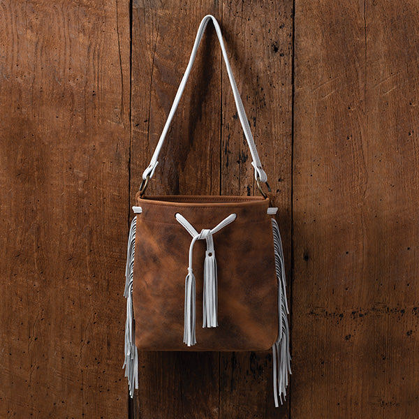 Deertan Cowhide Fringe