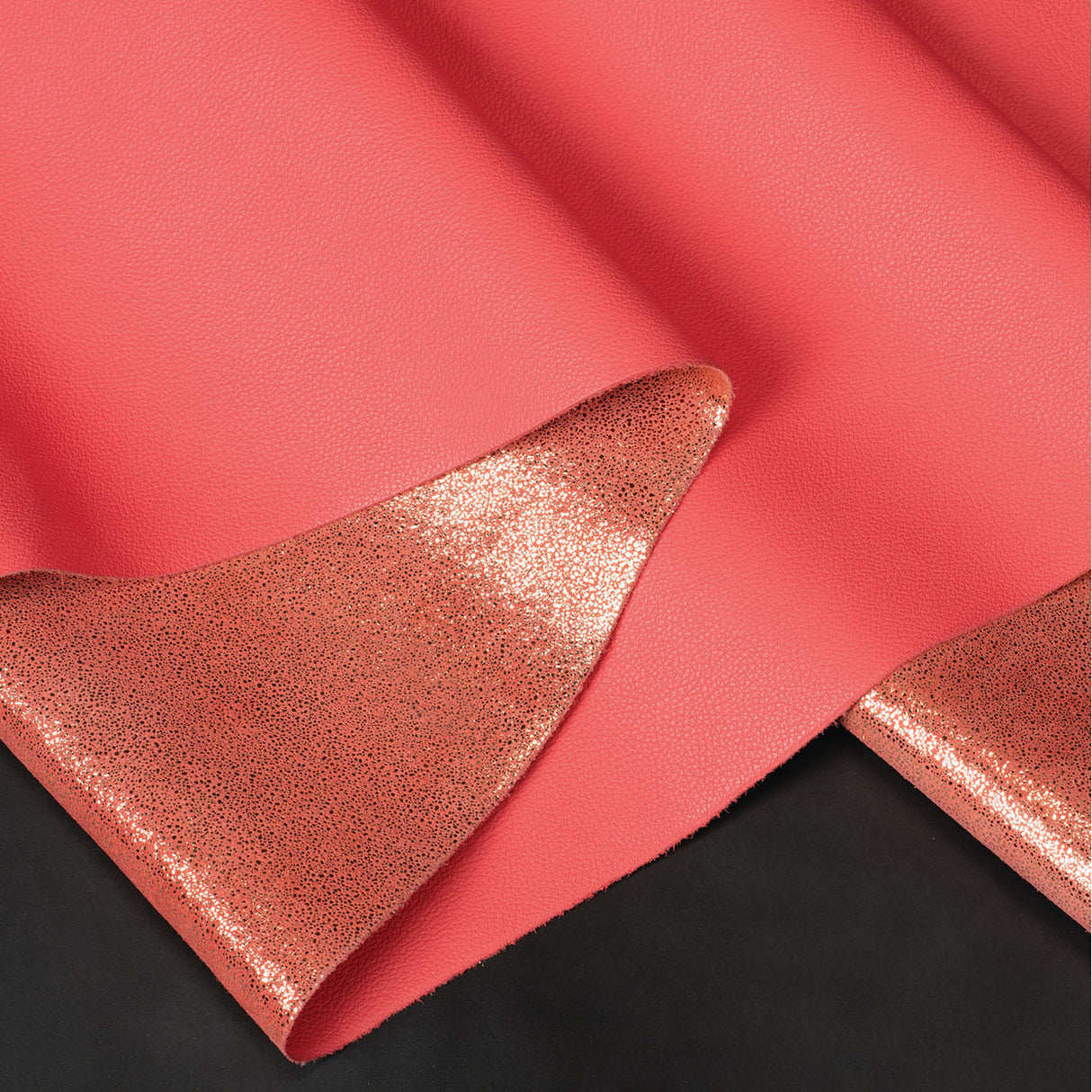 Double Face Glitter Leather, 2 to 3 oz.