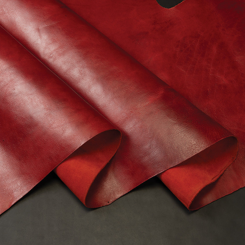 Sample, Western Crunch Water Buffalo Leather, 4-5 oz.