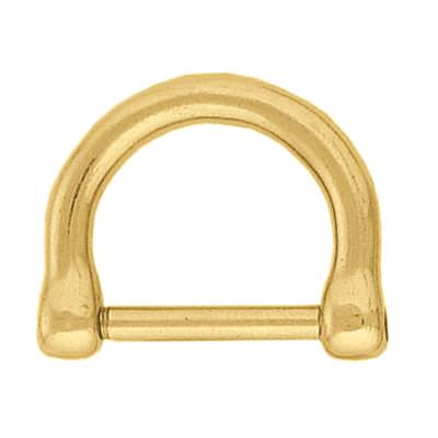 #3255 Mini Screw Dee Solid Brass, 3/4"