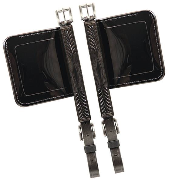 Brahma Webb® Bridle Blinds Black with Stainless Steel #49