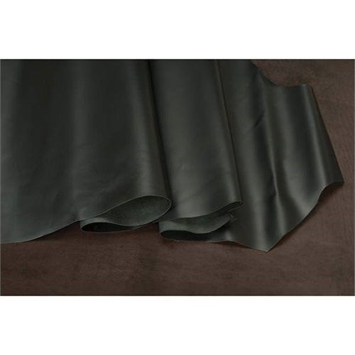 Sample, Veg Chrome Retanned Leather Sides, Black, 4 to 5 oz.
