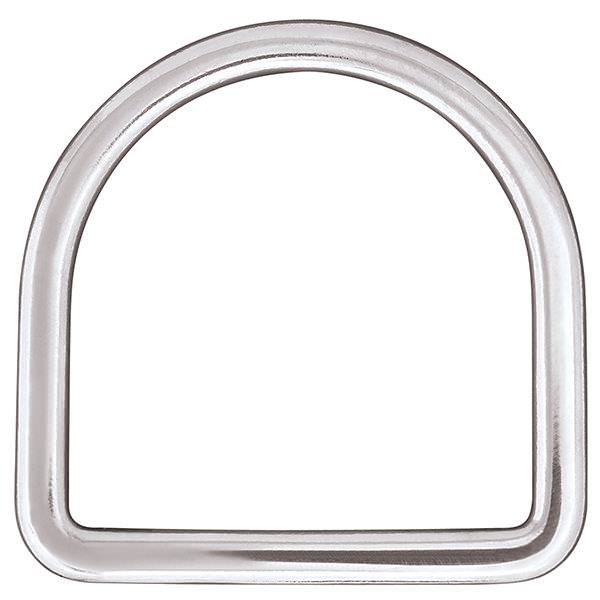 Long Flat Saddle Dee Stainless Steel, 3"