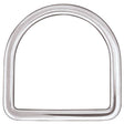 Long Flat Saddle Dee Stainless Steel, 3"