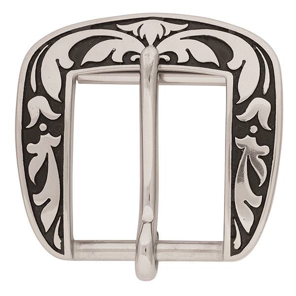 04075 Floral Flank Buckle, 1-3/4"