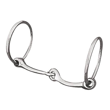 Draft Bit, 6" Snaffle Mouth, Polished Stainless Steel