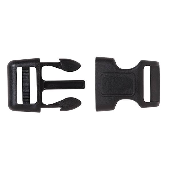 SRC Contoured Side Release Buckle, Plastic, Black