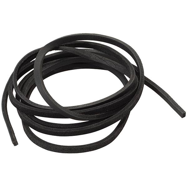 Chrome Tanned Leather Lace, Black, 3/16" x 72"