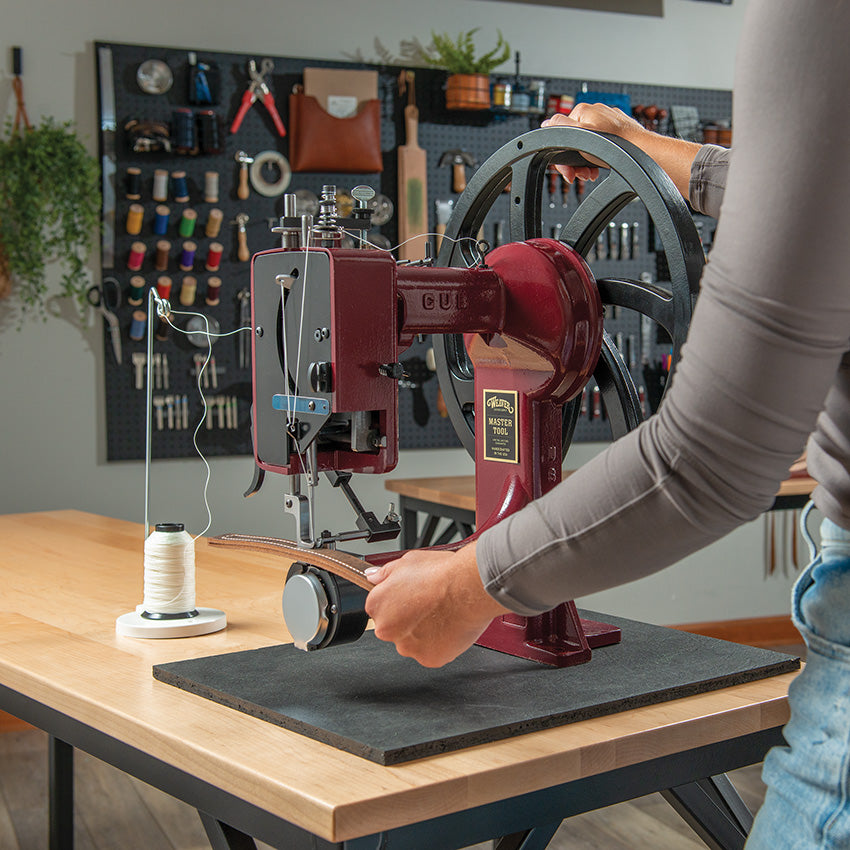 Master Tool Cub Manual Leather Sewing Machine, Aluminum
