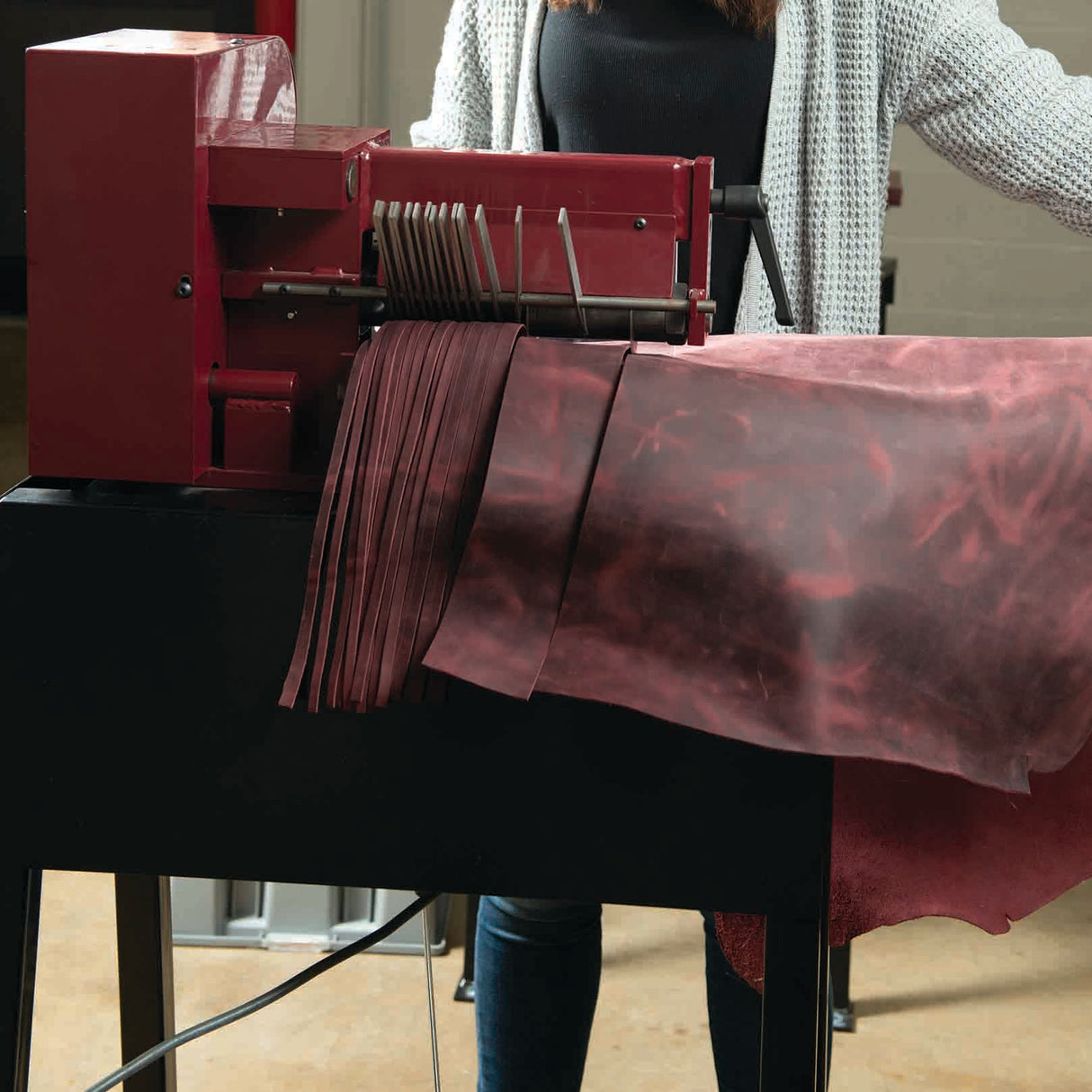 Master Tool Motorized Leather Strap Cutter