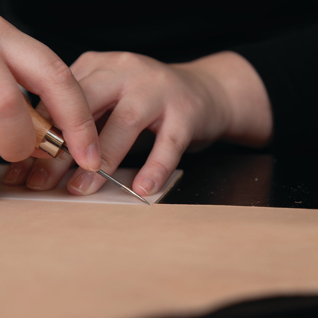 Scratch Awl Tool with Wooden Handle