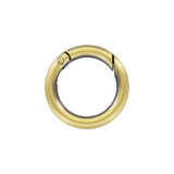1" Antique Brass, Spring Gate Round Ring, Zinc Alloy, #P-2514-ANTB