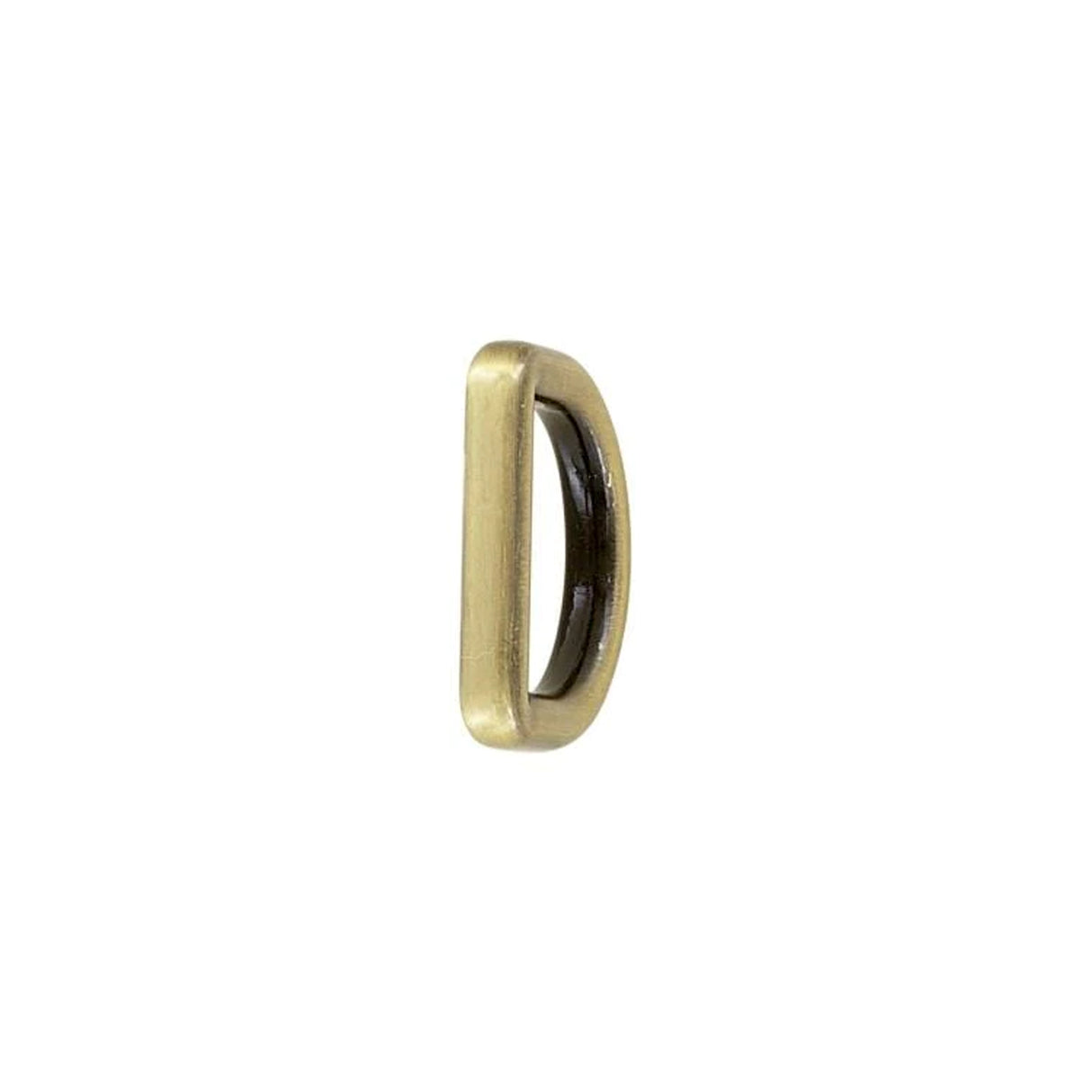 3/4" Antique Brass, 3mm Gauge Cast D-Ring, Zinc Alloy