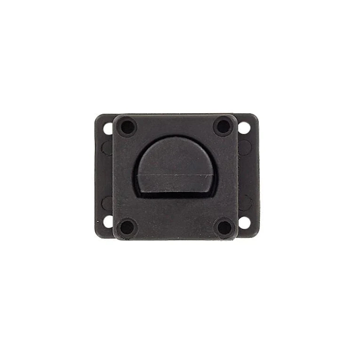 2" Black, Radio Swivel Clip, Plastic
