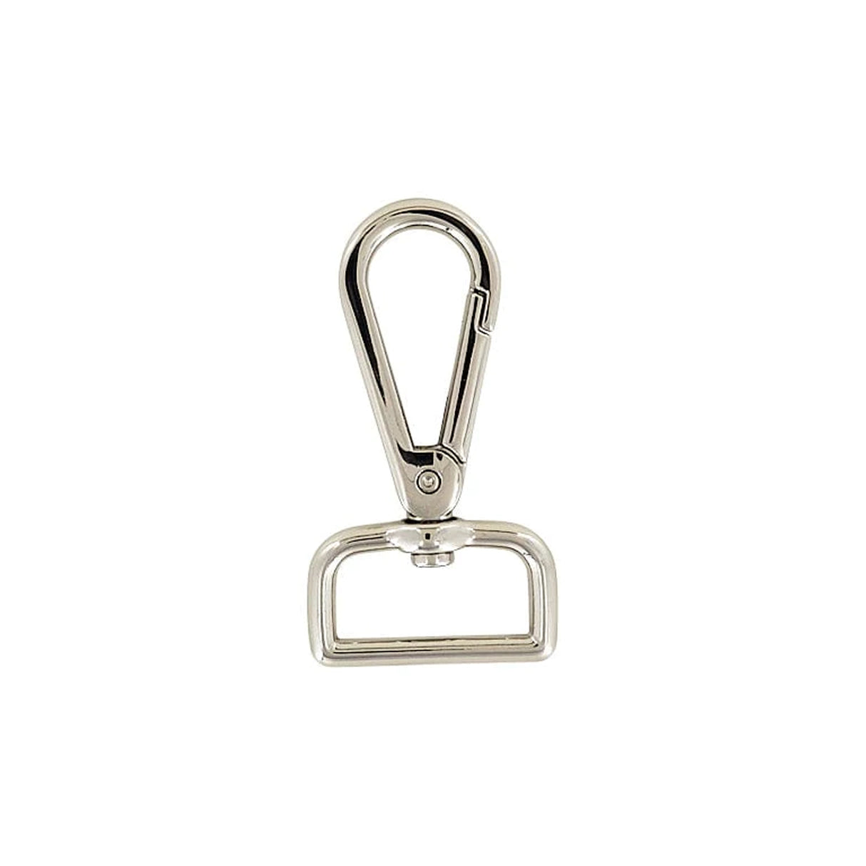 1" Nickel, Tapered Lever 2 3/8" Swivel Snap Hook, Zinc Alloy