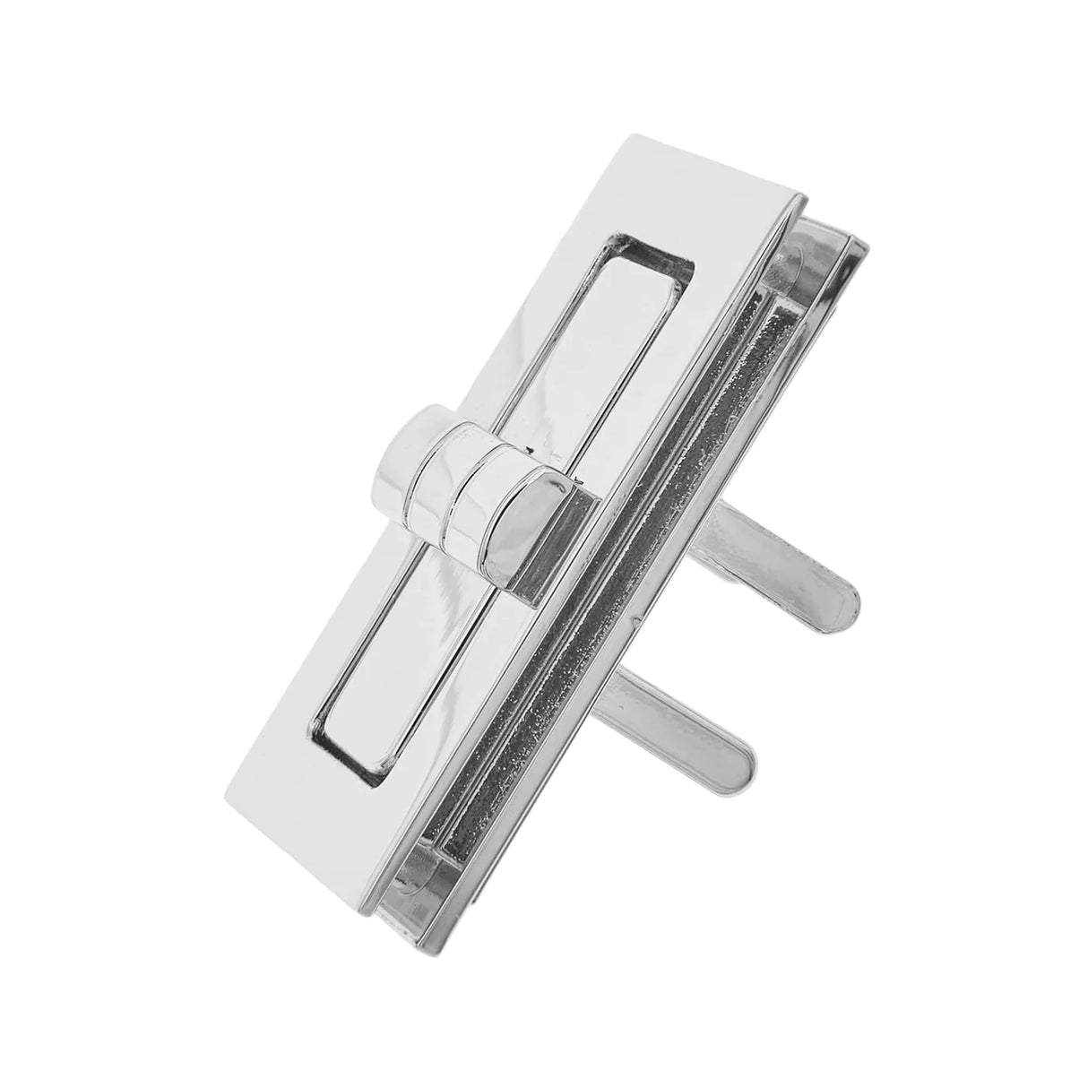 1 7/8" Shiny Nickel, Turn Lock, Zinc Alloy