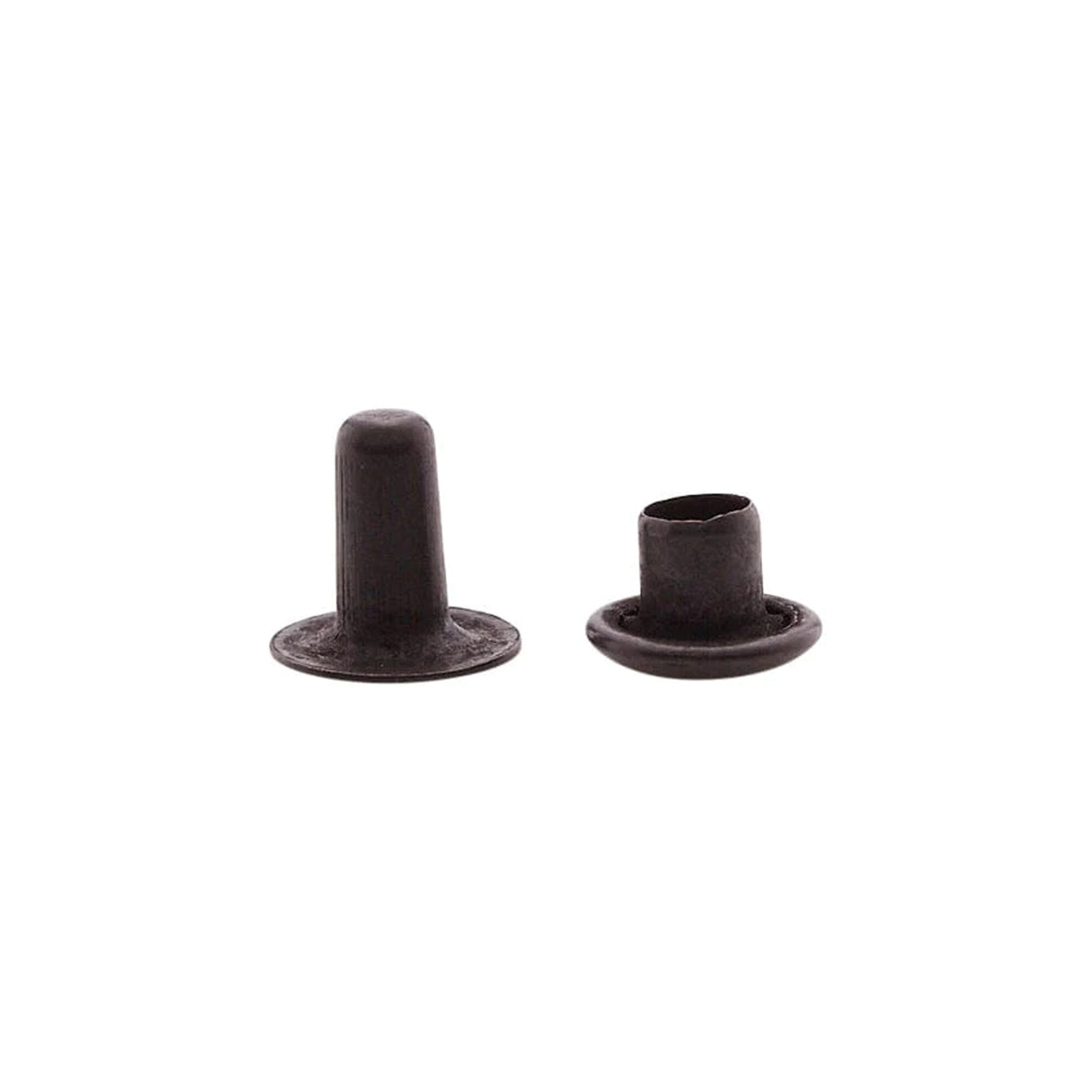 7mm Black, Single Cap Jiffy Rivet, Solid Brass-100ct, #NB307S-SBBK