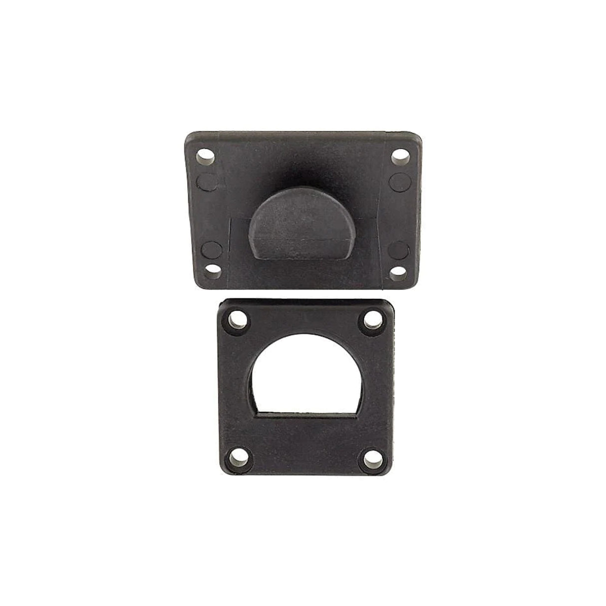 2" Black, Radio Swivel Clip, Plastic
