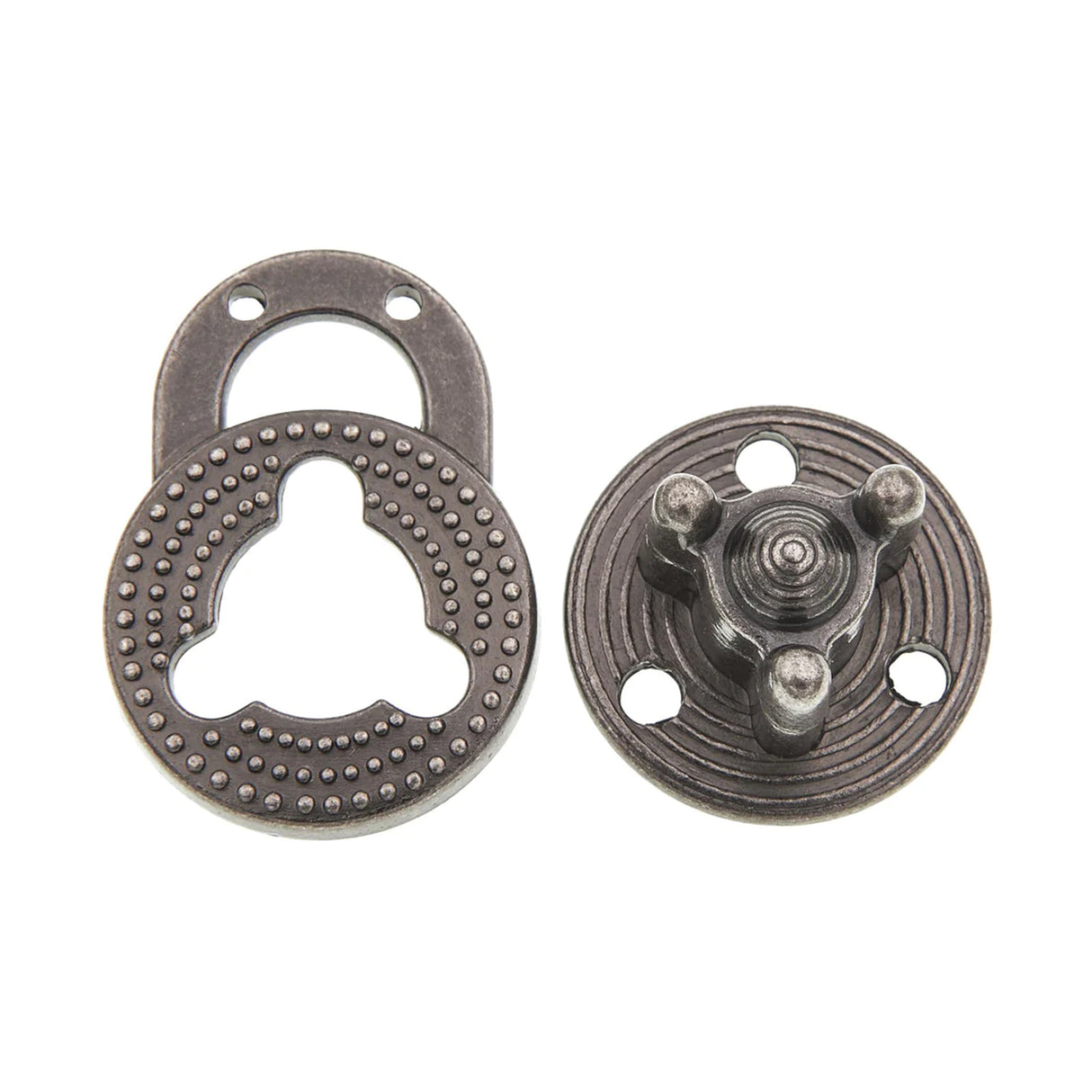 1 1/8"Antique Nickel, Turn Lock, Zinc Alloy