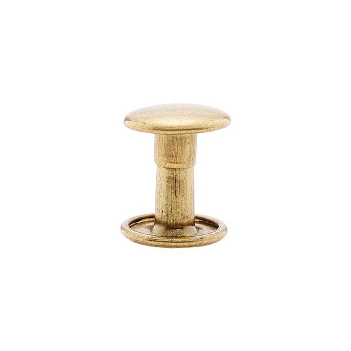 9mm Brass, Double Cap Jiffy Rivet, Solid Brass-100ct
