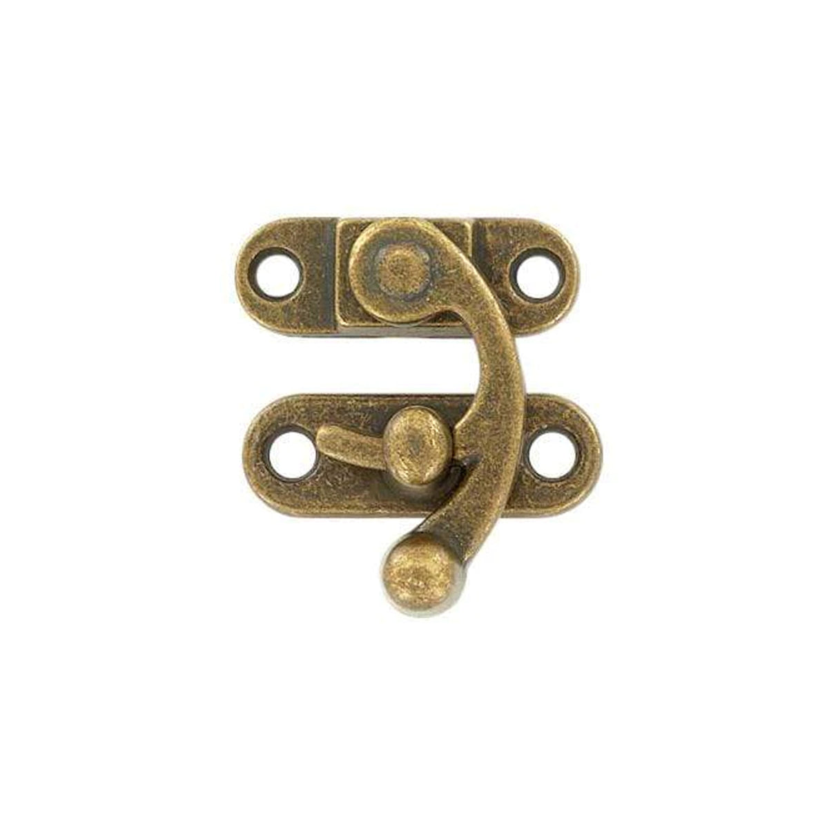 1 1/4" Antique Brass, Swing Lock Clasp, Zinc Alloy