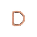 1" Antique Copper, Cast D-Ring, Zinc Alloy, #D-402-ANTC