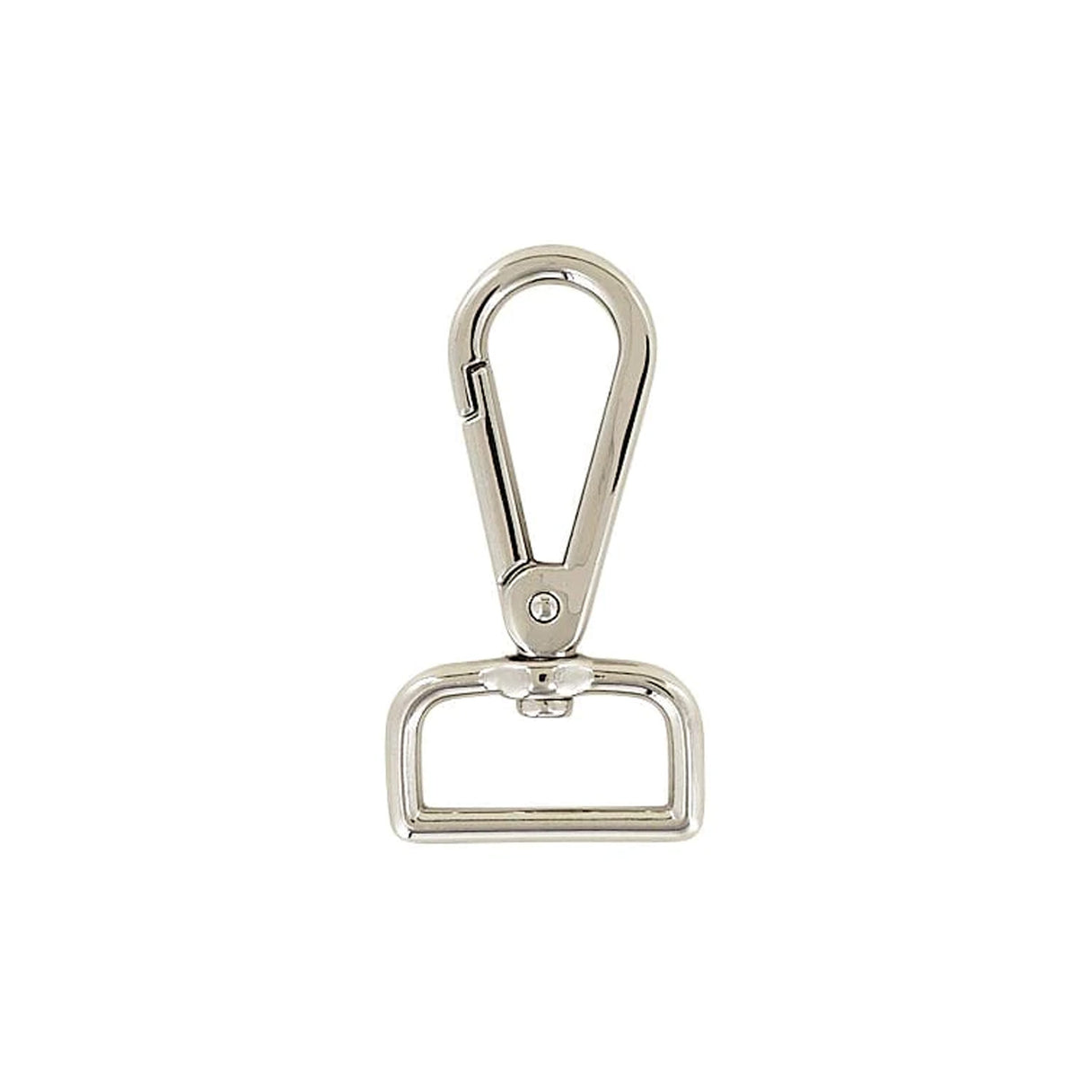 1" Nickel, Tapered Lever 2 3/8" Swivel Snap Hook, Zinc Alloy