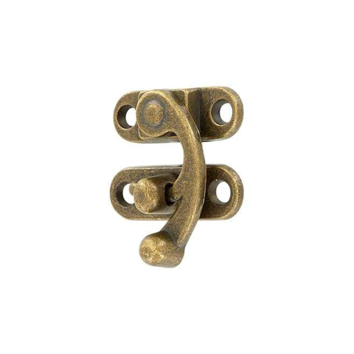 1 1/4" Antique Brass, Swing Lock Clasp, Zinc Alloy