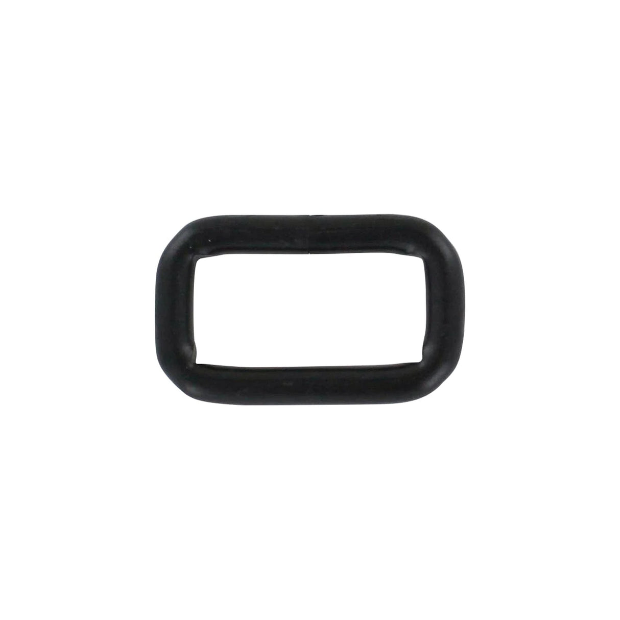 1" Matte Black, Welded Rectangular Ring, Steel