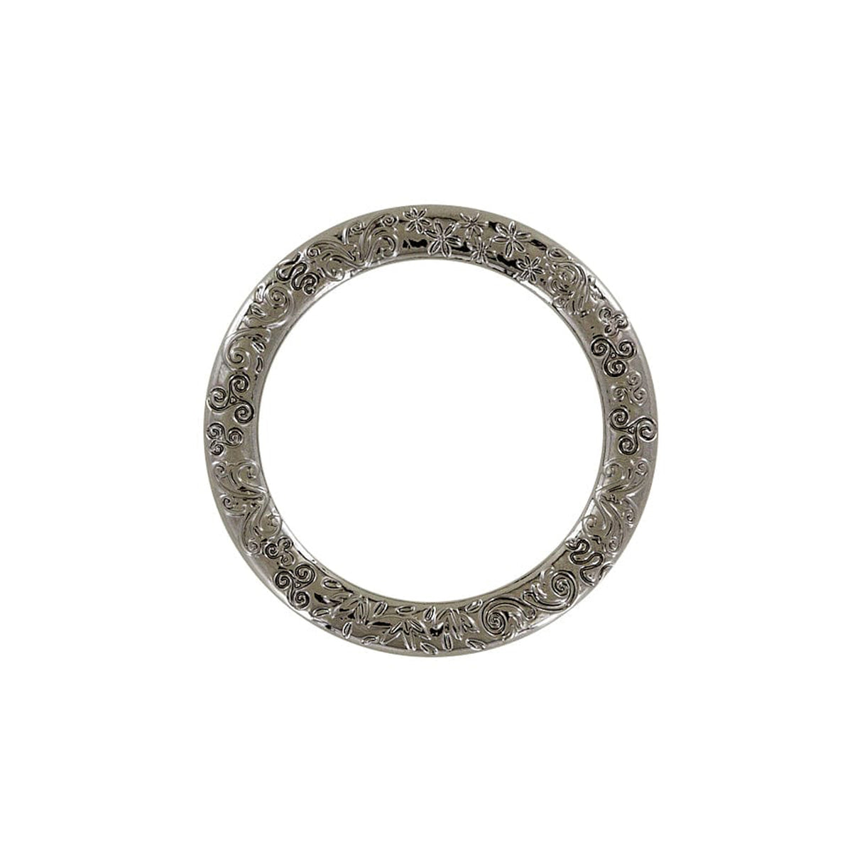1 1/2" Gunmetal, Cast Flat Round Ring, Zinc Alloy