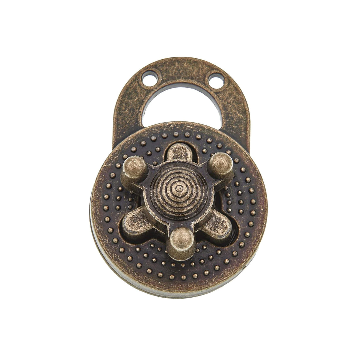 1 3/8" Antique Brass, Turn Lock, Zinc Alloy
