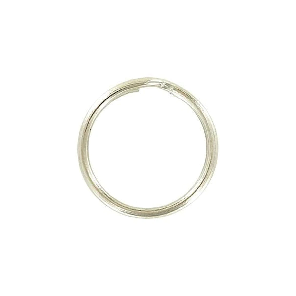 3/4" Nickel, Split Key Ring, Steel