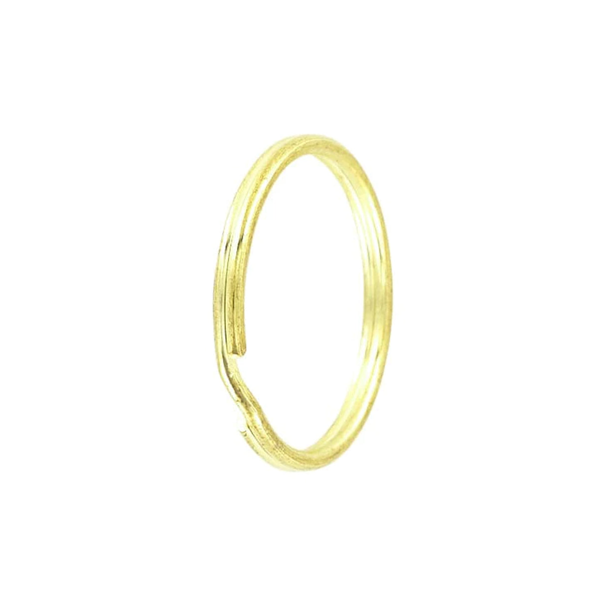 1 1/8" Brass, Split Key Ring, Steel, #L-199-1-1-8B