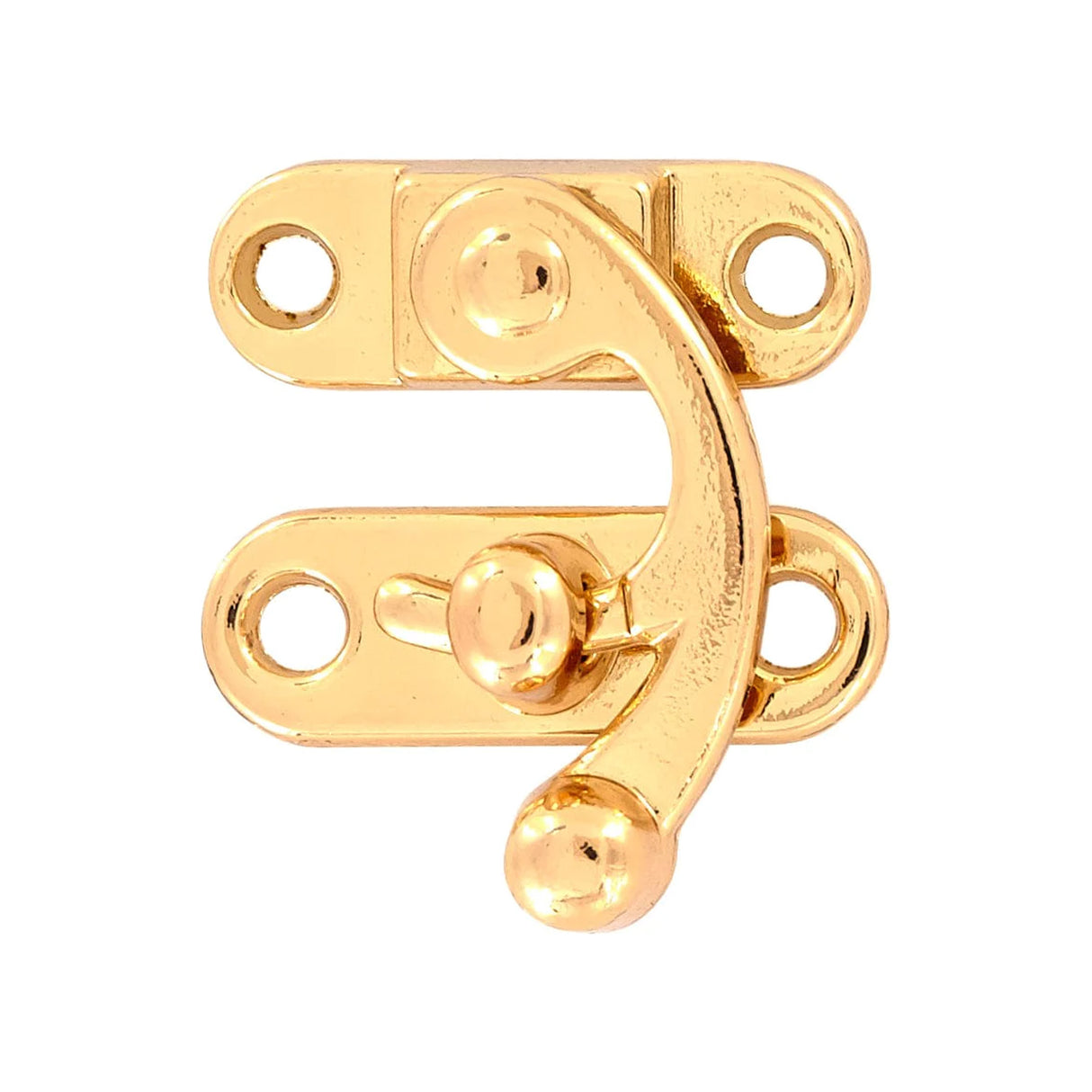 1 1/4" Gold, Swing Lock Clasp, Zinc Alloy